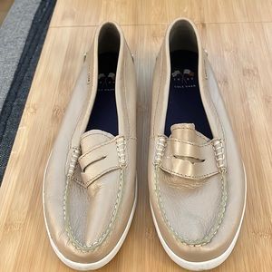 Women’s Gold Cold Haan Leather Boat Shoes (8)